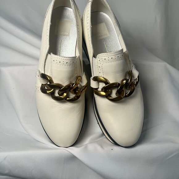 Dolce Vita Jhenee Cream and Black Platform Loafer Creepers Sneakers - size 8.5 - Picture 4 of 10